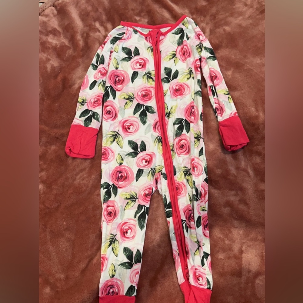 Little Sleepies Roses Zippy
